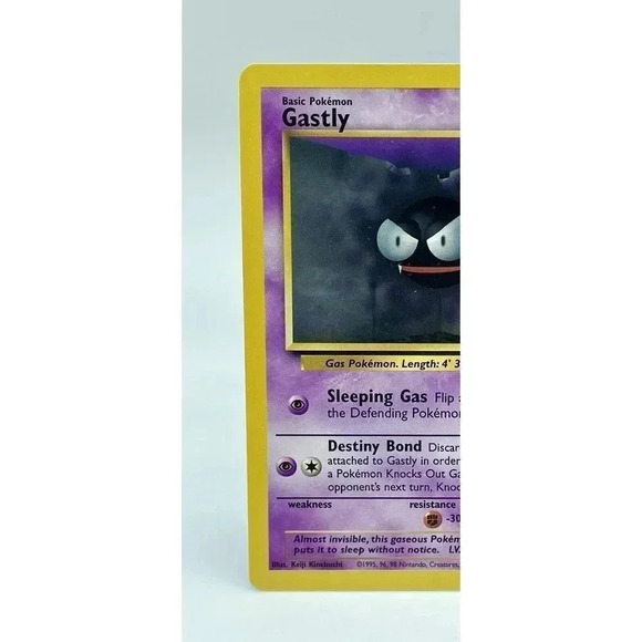 Gastly Base Set 50/102 Regular Common Pokémon TCG Non Holo Vintage 1999 LP - Picture 2 of 6